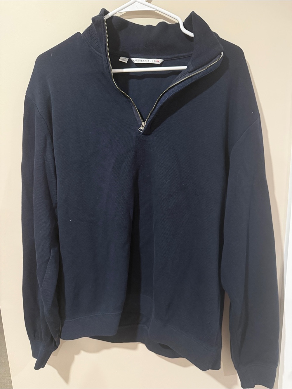 Cutter and Buck Quarter-Zip Pullover Sweater - Navy